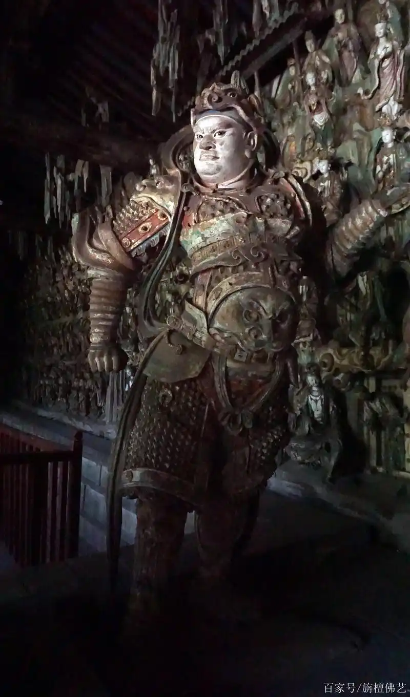 双林寺彩塑韦驮尊者像