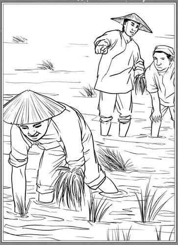 儿童农耕简笔画简单