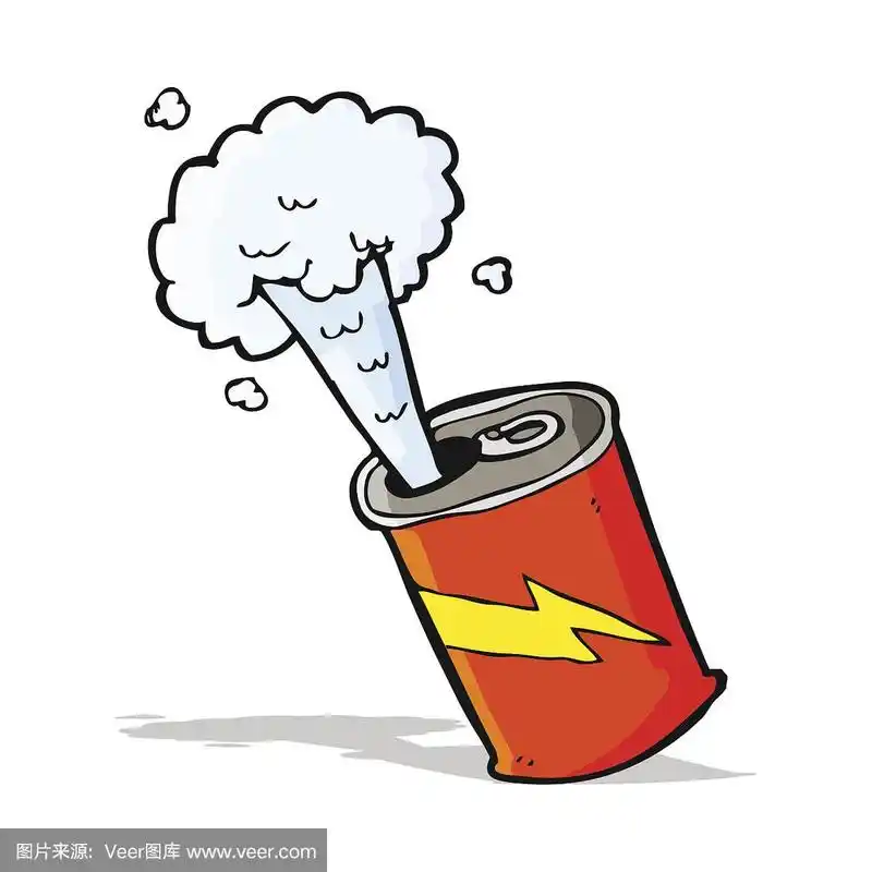 苏打,罐子,卡通,可爱的,易拉罐