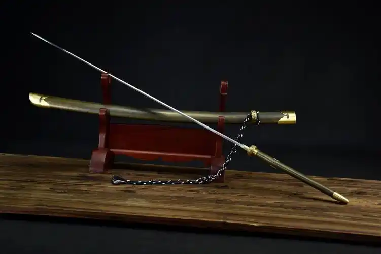 龙泉刀剑t10烧刃简约日式一体宝剑手工锻打长刀工艺冷兵器未开刃