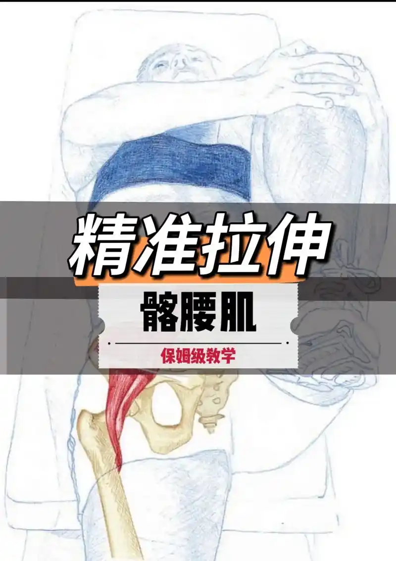 髂腰肌拉伸.髋部屈肌是导致腰背部问题的罪魁祸首.