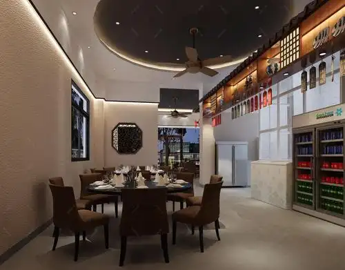 新中式湘菜馆 - 效果图交流区-建e室内设计网