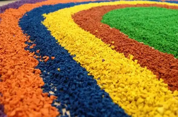 福建泉州三元乙丙橡胶颗粒epdm铺装材料生产厂家报价施工 莆田塑胶