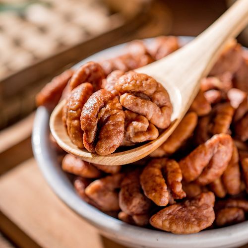 新货临安山核桃仁小核桃仁肉包邮原味坚果孕妇零食连罐500g分2罐 - 恋