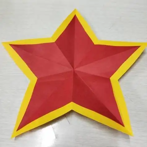 五角星放光芒剪纸