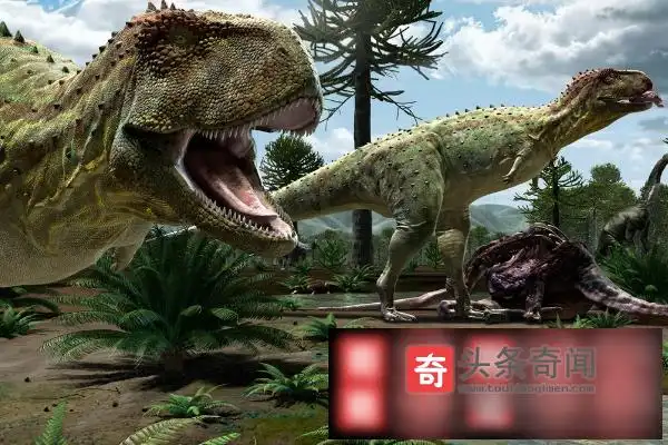 密林龙茂密森林中的蜥蜴体长9米的巴西大型恐龙