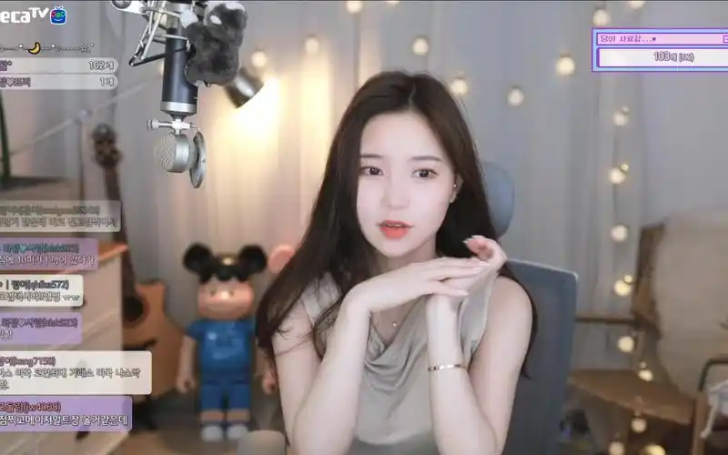 afreecatv韩国美女主播花井直播剪辑20210413