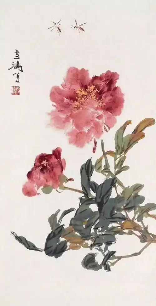 【赏析】牡丹之王王雪涛画牡丹的技法分解