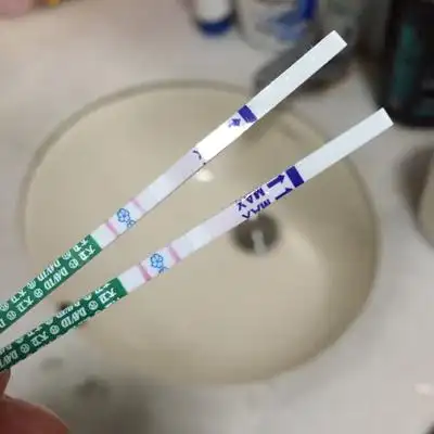 刚刚测了两条早早孕测试纸都显示两条线,这是什麼意思?