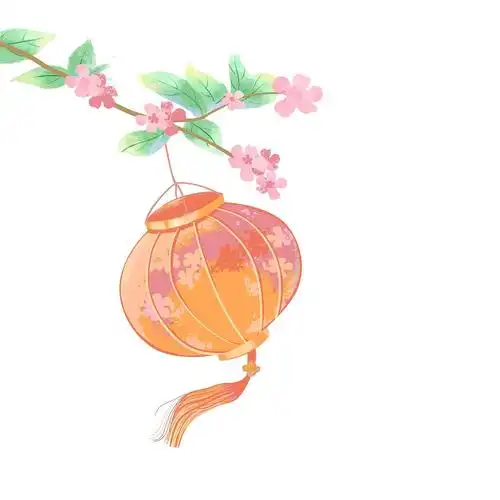 中国风卡通手绘古风灯笼gif动态图灯笼挂饰元素[gif]