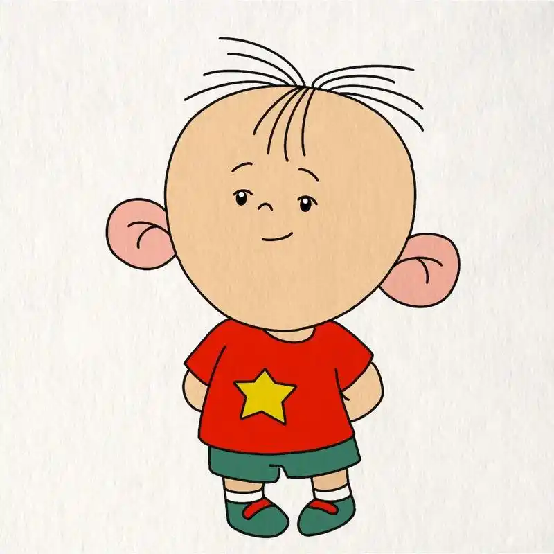 今日份简笔画～大耳朵图图～  临摹自网图 工具:ipad2021 软件:pro