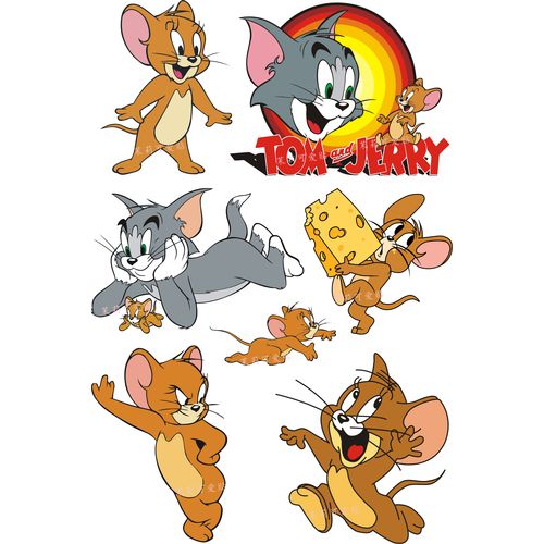 猫和老鼠tom and jerry可爱卡通笔记本电脑手机行李箱旅行箱贴纸