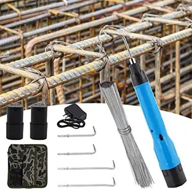 自动钢筋捆扎机 2600 mah 电动钢筋层工具钢筋扎带绕线器 适用于铁丝