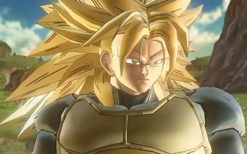 变身超赛3的特兰克斯暴捶完全体沙鲁(雾)