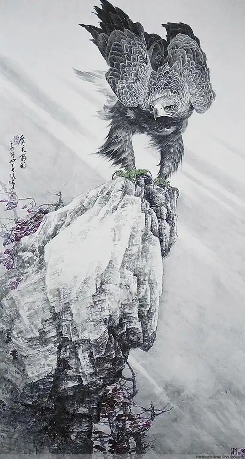 【载】张策画鹰