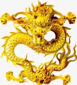 龙腾图案金龙高清图片