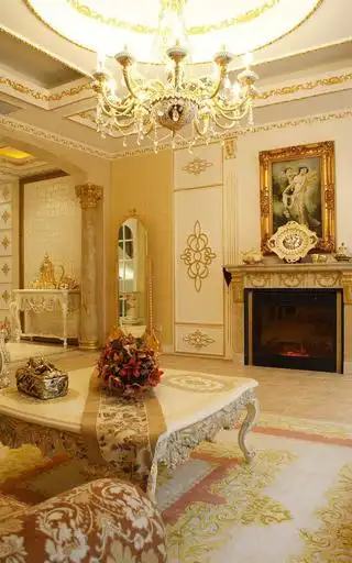 欧式奢华风格别墅装修壁炉设计