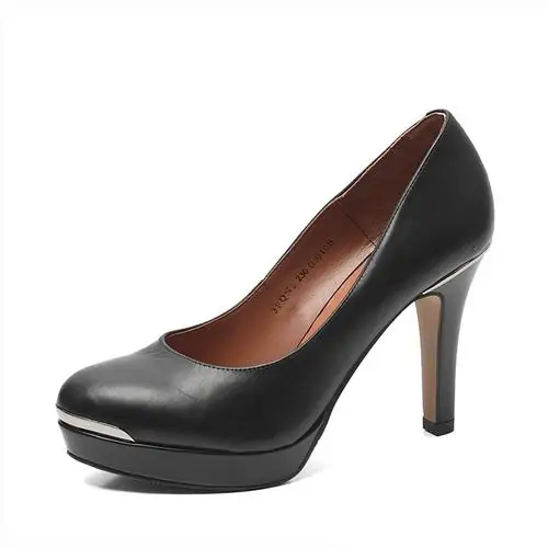 belle 百丽 百丽秋季胎牛皮女皮鞋 3pqn2cq3