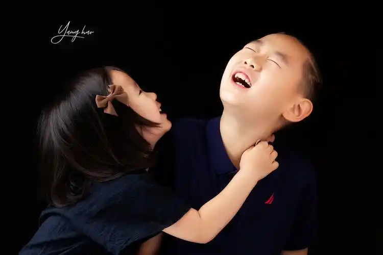 兄妹肖像_儿童摄影作品_摄影作品-黑光图库