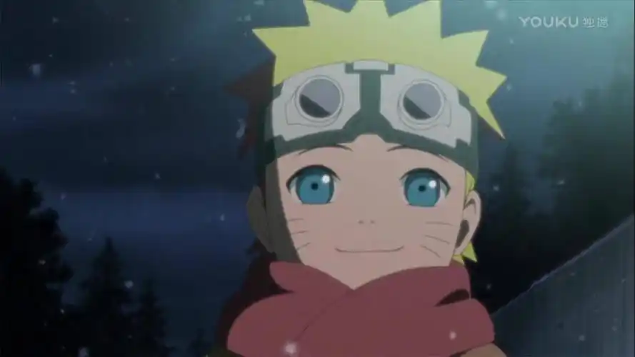 小时候的鸣人是个实实在在的"吊车尾",长相倒是可爱,也调皮得很(事出
