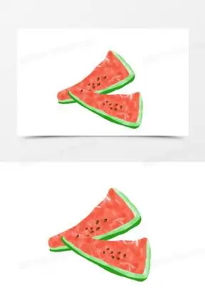 可爱西瓜皮免抠元素10手绘夏天西瓜皮免抠元素50手绘卡通西瓜皮免抠