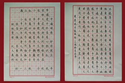 北京师范大学海口附属学校举办"恰同学少年"硬笔书法作品展