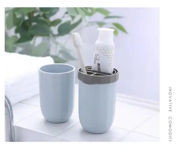 yicheng便携式牙刷盒洗漱用品套装旅行漱口杯牙具盒简约牙膏牙刷收纳