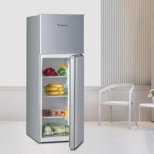 双鹿130升双门冰箱小型家用电冰箱节能低噪迷你两门宿舍租房小冰箱bbm