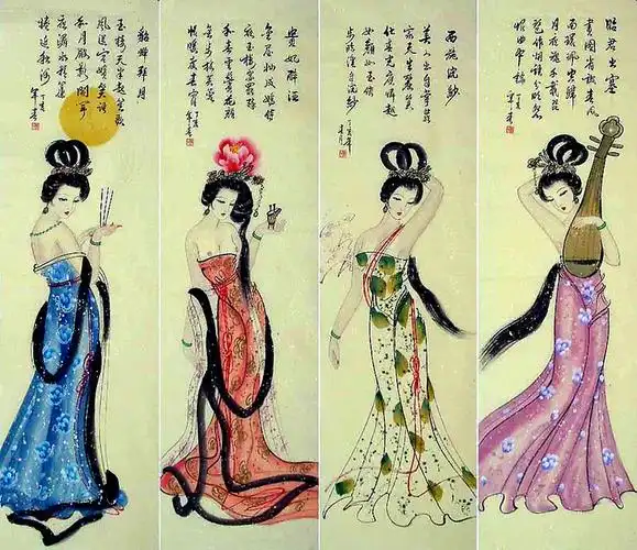 四大美人古代四大美人的珠宝搭配心经"金无足赤,人无完人".