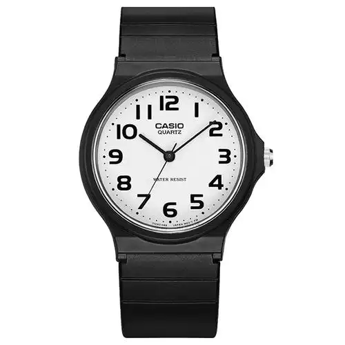 casio卡西欧小黑表男女学生儿童防水网红石英乔妹同款情侣表mq-24