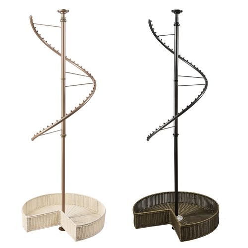 衣柜360度旋转衣架衣帽间转角挂衣杆g多功能置物架拐角裤架衣物篮