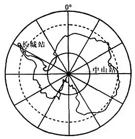 小题1:一艘科学考察船从长城站附近海域出发,沿地球自转方向绕南极洲
