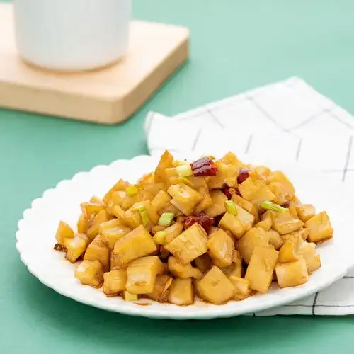 炝炒藕丁的做法