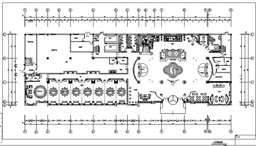 花园酒店项目全套施工图(附效果图 材料表)