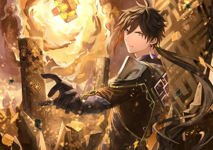 原神钟离动漫卡通高清电脑壁纸