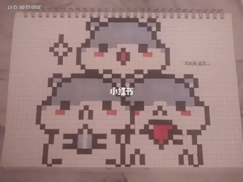 简单好看像素画小仓鼠