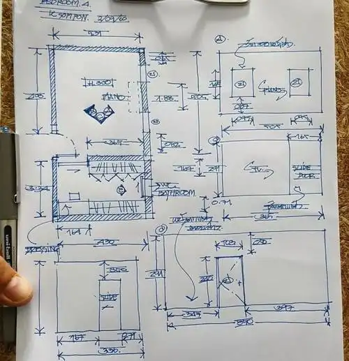 手绘户型图草图,手绘户型图,手绘平面户型图_大山谷图库
