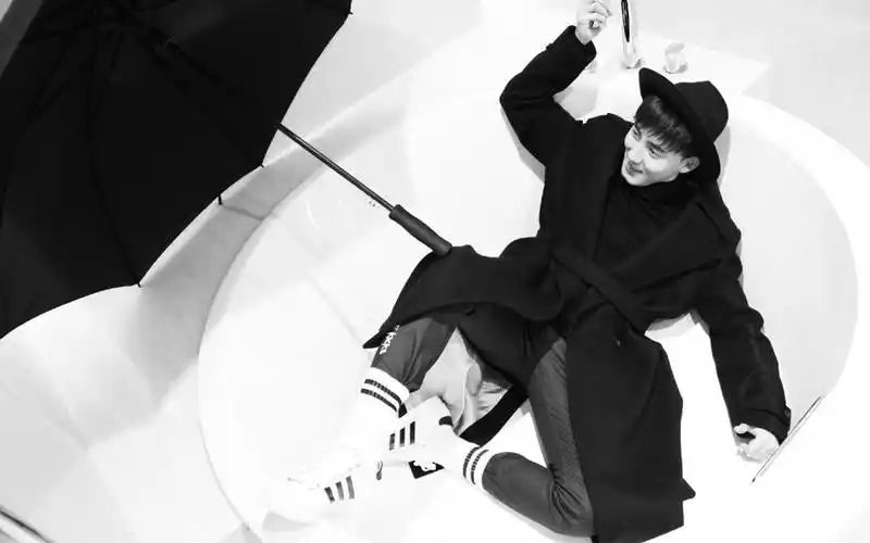 张睿黑白简约质感时尚大片桌面壁纸