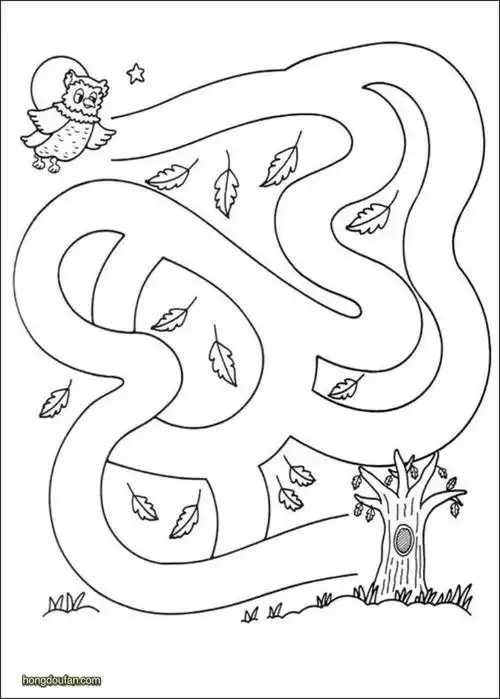 在线迷宫游戏图片a4可打印-红豆饭小学生简笔画大全