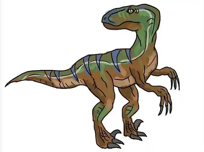 迅猛龙简笔画步骤教学 教你如何画出狡黠的迅猛龙