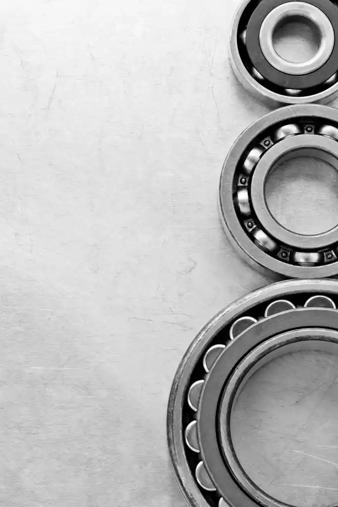 轴承工具,轴承在金属背景纹理