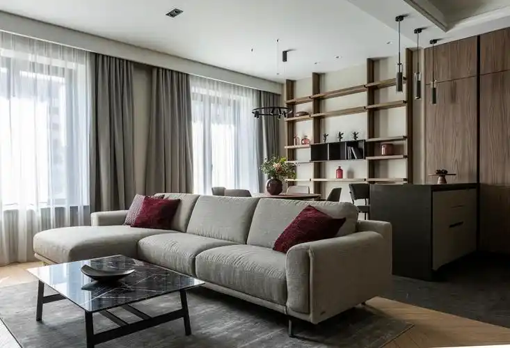 客厅书架墙,装修设计的满满文艺感,书籍惊艳时光