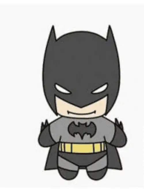 q版蝙蝠侠儿童简笔画