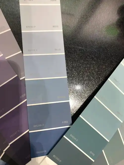 本来带着小红书查好的意向去的,主卧灰蓝色,儿童房伦敦雾.