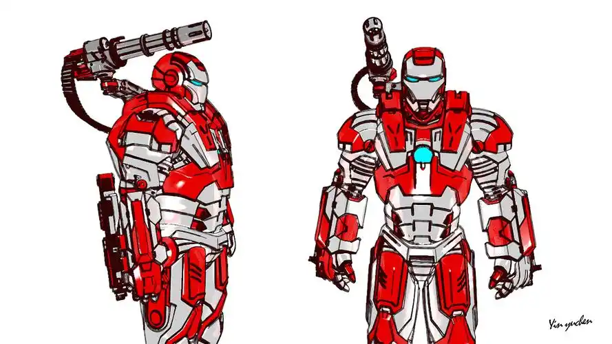 钢铁侠战争机器三渲二练习