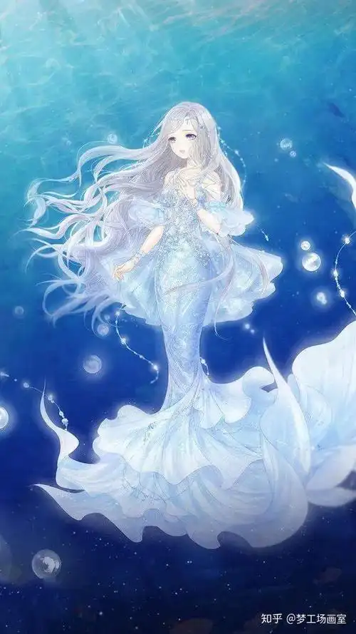 动漫素材美人鱼人鱼公主