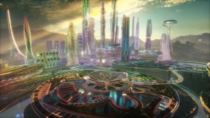 未来城市 元宇宙 数字孪生 数字城市 智慧城市 _蓝景科技元宇宙-站酷