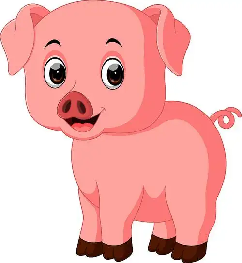 可爱的小猪卡通造型