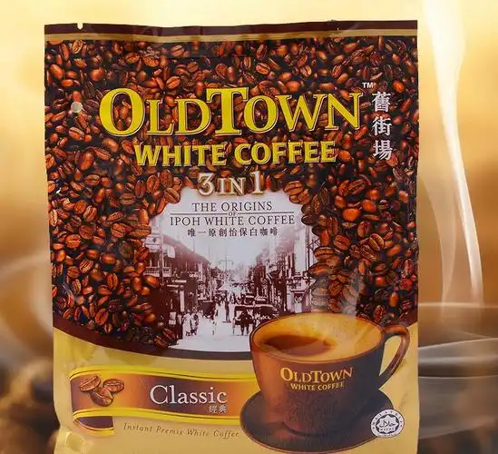 马来西亚旧街场白咖啡三合一速溶咖啡600g条装
