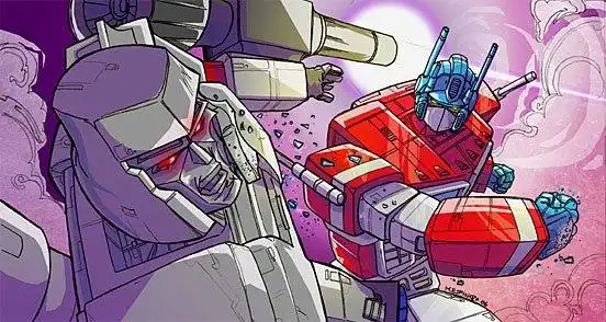 变形金刚: 擎天柱vs威震天 插画作品